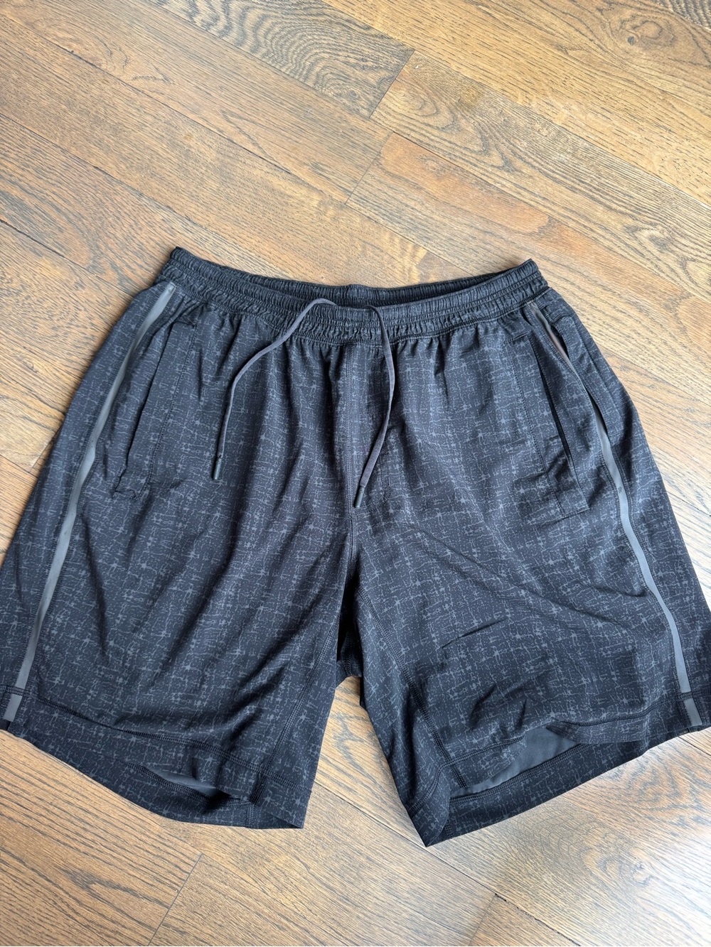 Lululemon Men's Black Athletic Drawstring Shorts